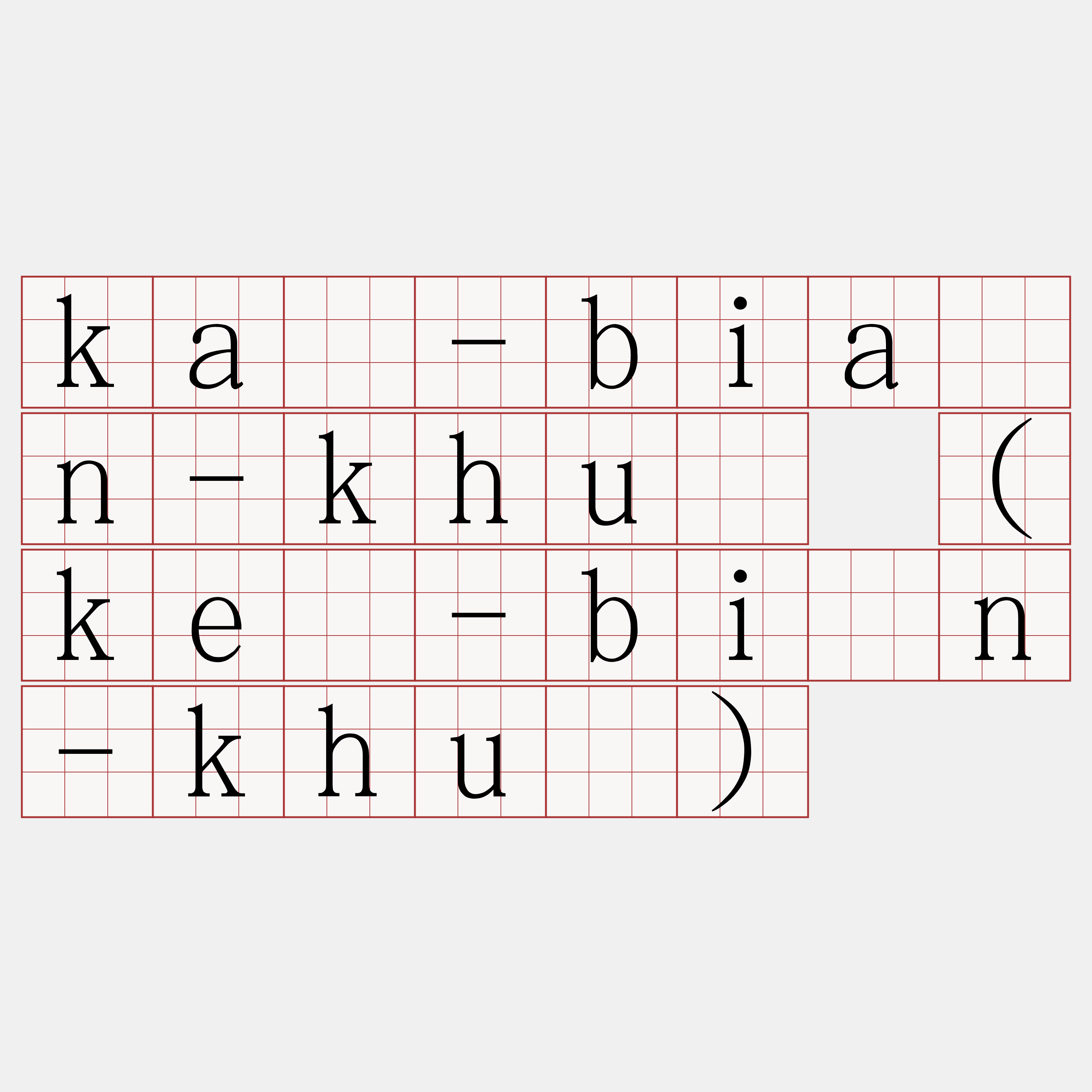 ká-biān-khū (ké-bīn-khū)